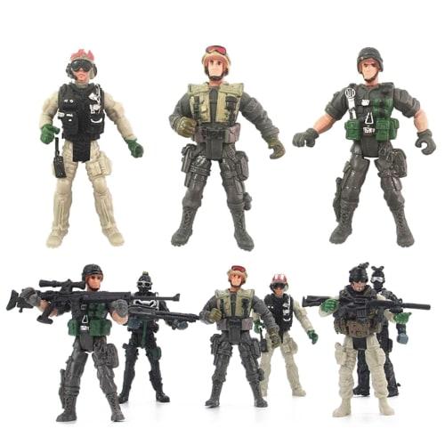 STARTIST 6-Piece American Soldier Warrior Movable Joint Figure Collection 10cm H
