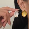 Retro Leaf Vein Pearl Leaf Stud Earrings Literary and Natural Style Earrings Niche Light Luxury Personality High-end Temperament Earrings