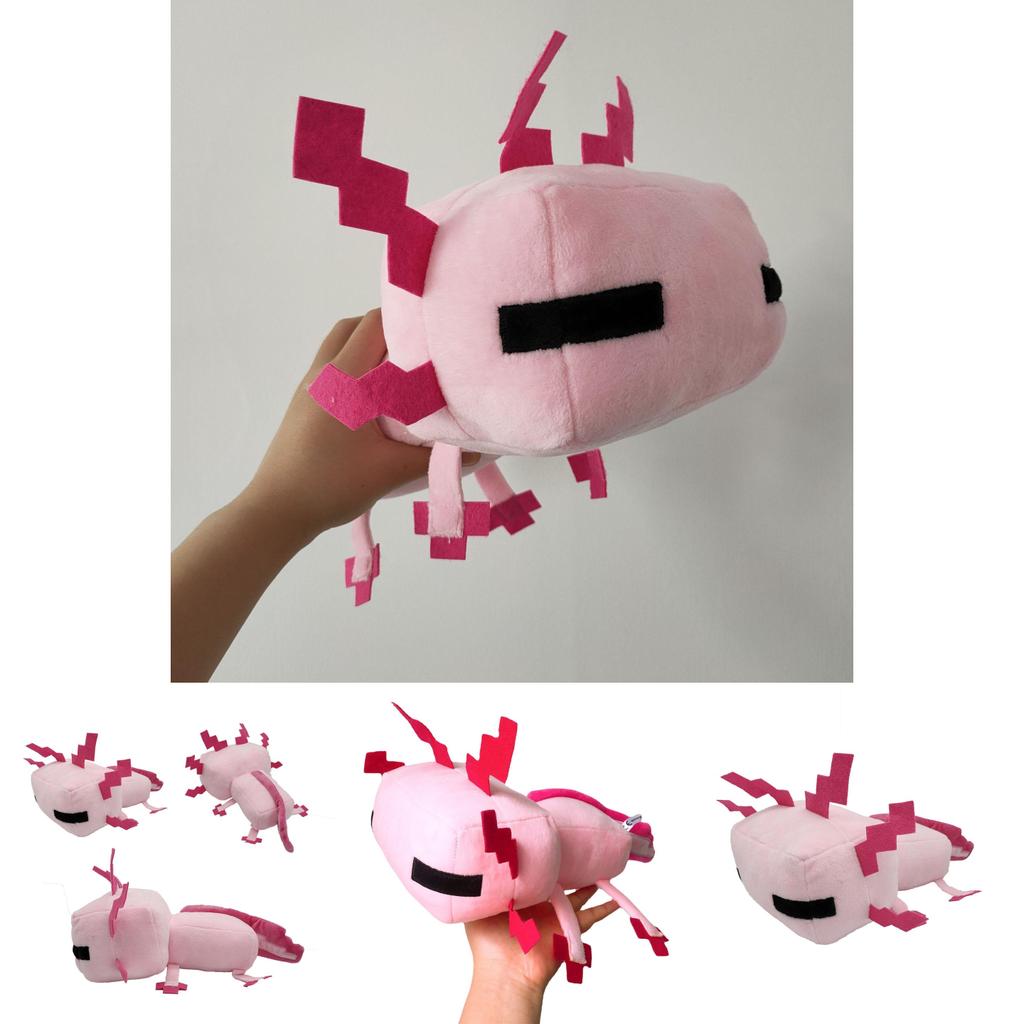 New Axolotl Cute Animal Salamander Plush Doll Hexagonal Dinosaur Doll Home Decor Gift 30cm