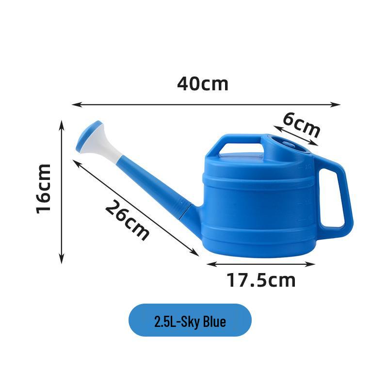Large Capacity Long Spout Plastic Watering Can for Flowers and Vegetables