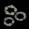 Set of 3PCS Durable Cock Rings Bead Penis Ring Male Delay Ejaculation Lasting Erection Ring Sex Toys for Men Adults Couple