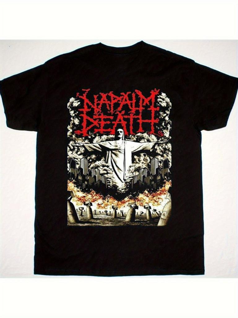 Neutral Napalm Death Tshirt Featuring A Striking Band Logo Design Made Of Easy To Care Materials And A Regular Fit