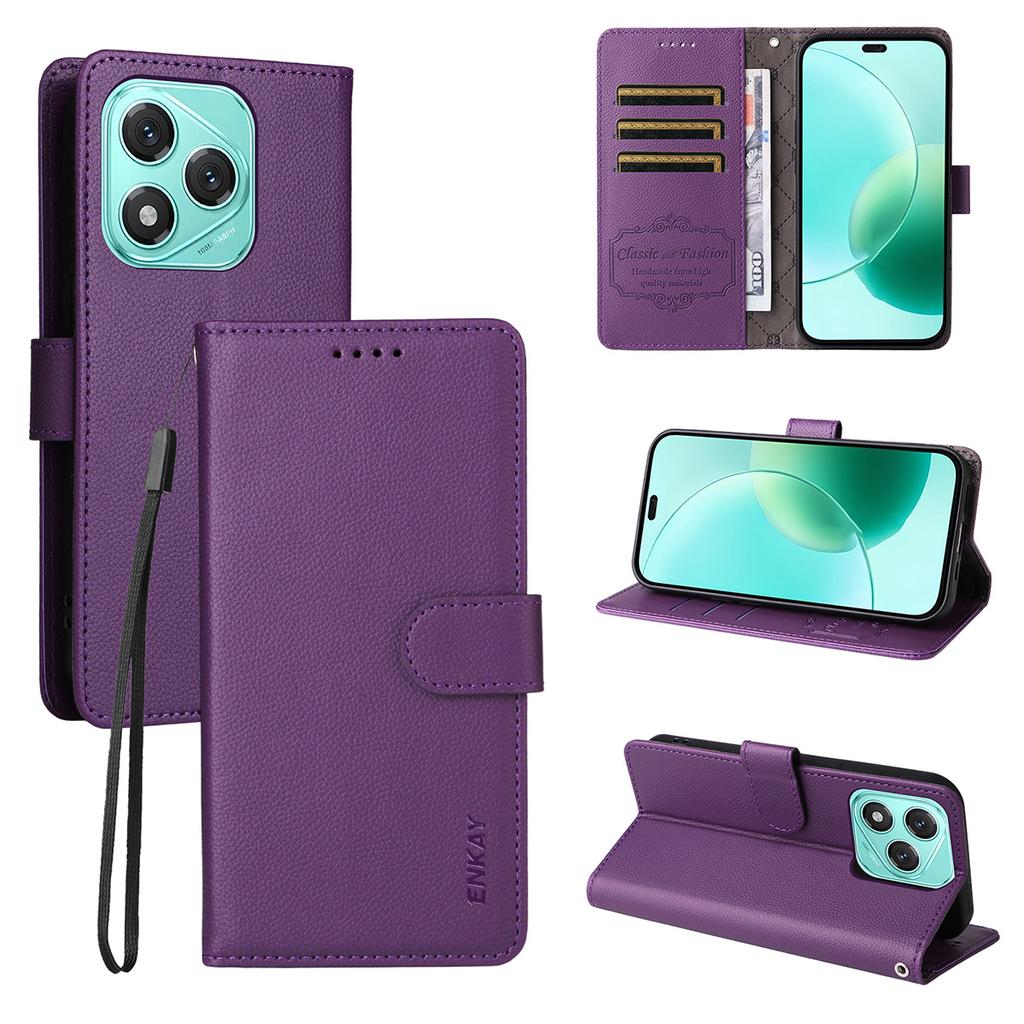 ENKAY HAT PRINCE For Honor 400 Lite 5G Wallet Case with Strap RFID Blocking Leather Stand Phone Cover