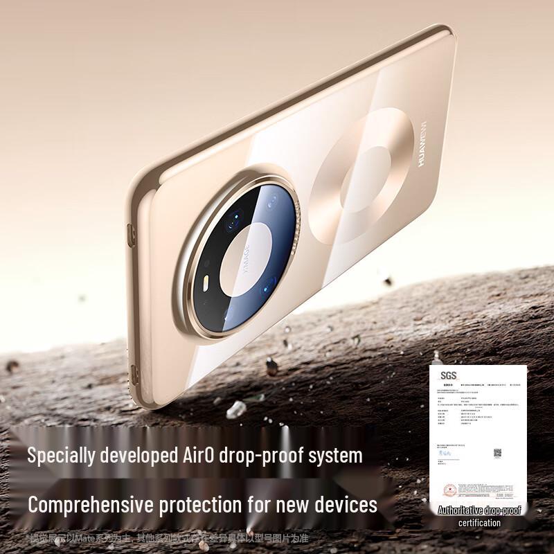 Flashmagic Huawei Mate 80/Pro Transparent Galvanisierte Handyhülle