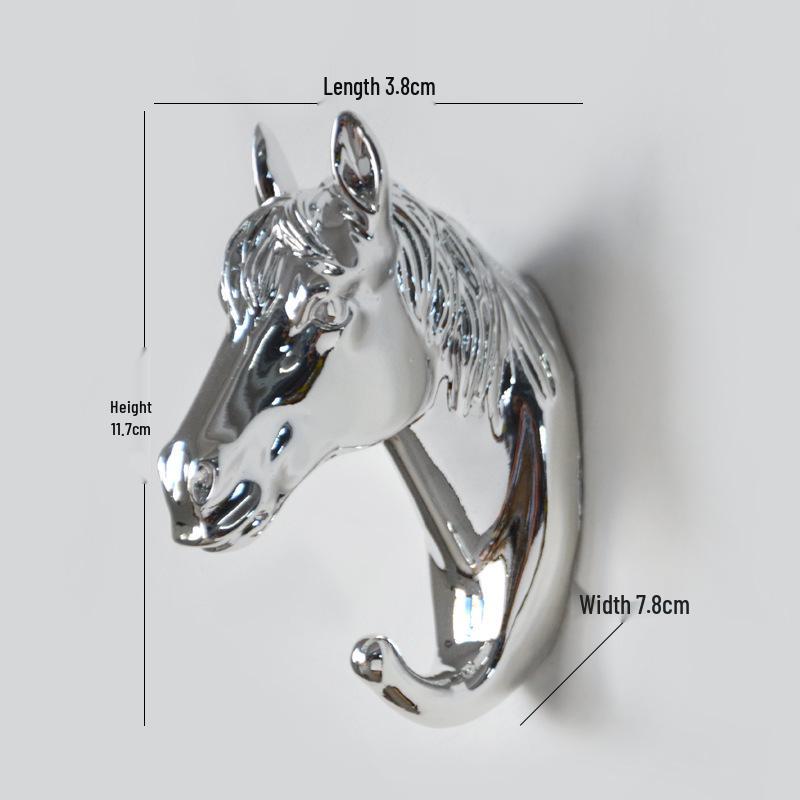 Deer Head Cartoon Wall Hook - New Creative Punch-Free Design for Home Decoration