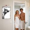 Artă de perete vintage cu vaci pentru baie Decorațiune pentru toaletă Semn amuzant de perete pentru toaletă pentru Baie Toaletă Apartament Birou Hotel Toaletă