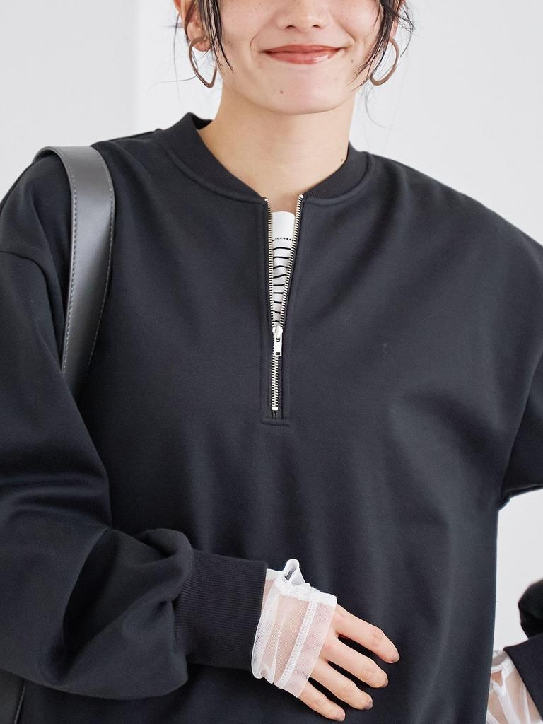 Cohen REVERSE WARM Warm Half-Zip Pullover Sweatshirt, 76206000023, 1950 DK.GRAY (19), Medium