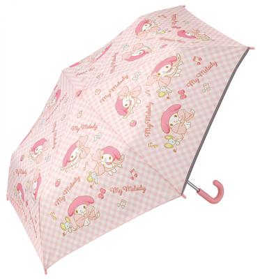 Skater Folding Umbrella Umbrella 55cm with Storage Bag and Name Tag for Children Sanrio My Melody Big Ribbon Girl UBOT55C
