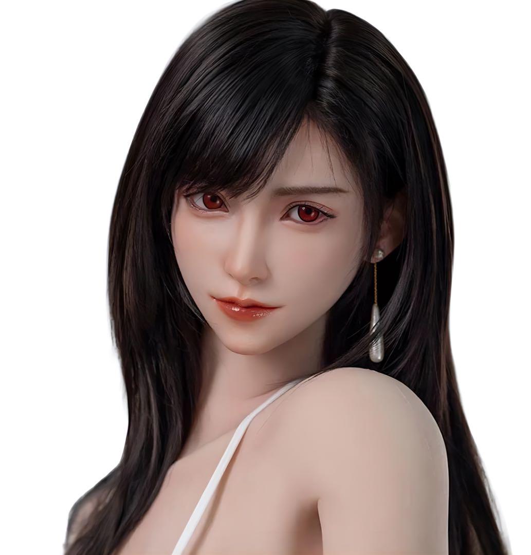 

[USED] 1/6 scale figure head 12 inch FF Tifa model real face