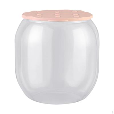 Foot Rest Stool Round Storage Ottoman with Padded Seat Home Clear Chest Entrance