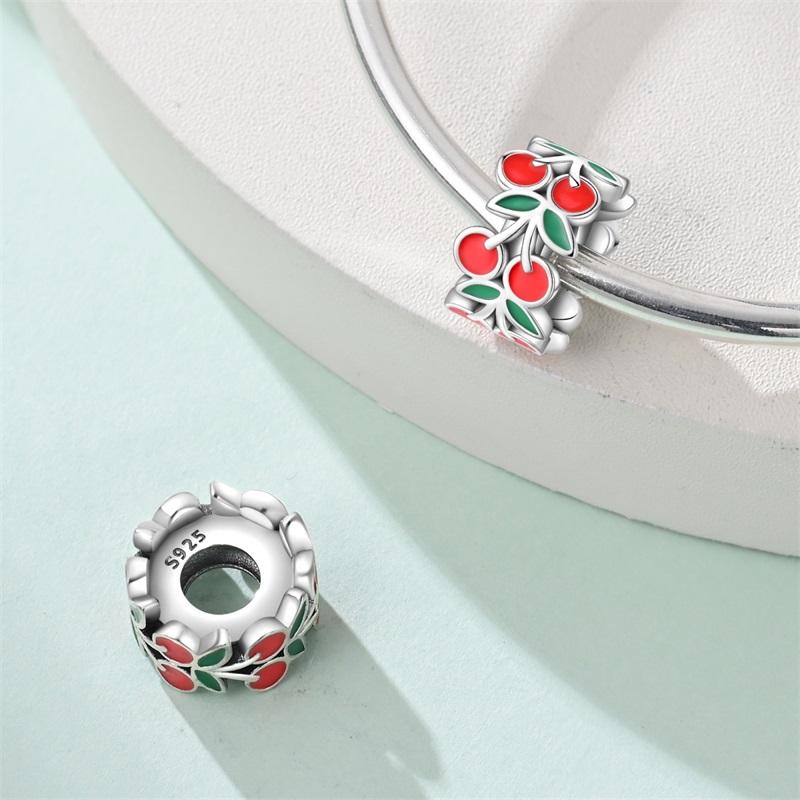 Copper Fruit Ice Cream Flower Travel Robot Beads Pendant Charms Fit Original Bracelet Charm Bead Necklace Diy Female Jewelry