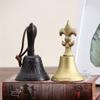 Retro Cast Iron Hand Bell Multi-Purpose Bells for Craft Wedding Decoration Alarm School Church Classroom Bar Hotel Vintage Bell