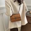 Korean Style Texture Bag 2024 Spring New Diamond Chain Bag Simple Shoulder Bag Crossbody Bag