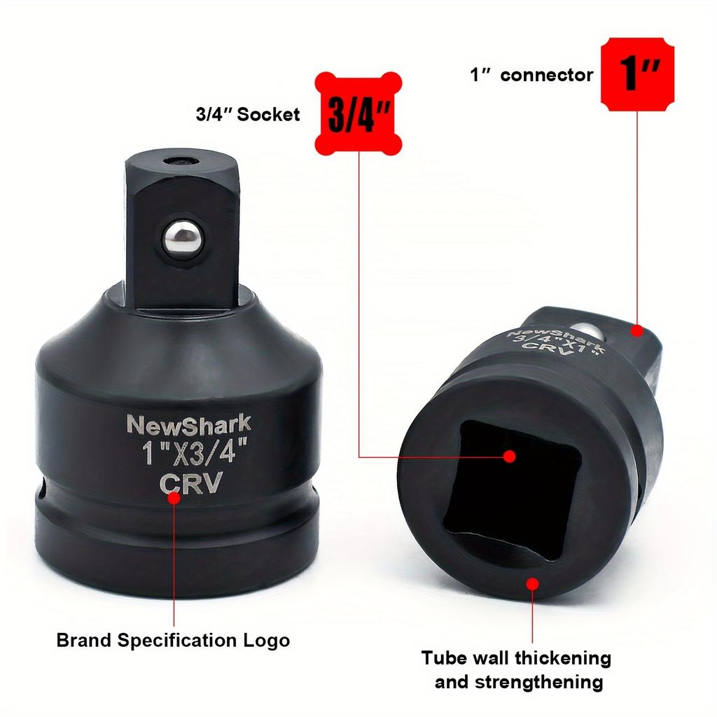 8 Piece Impact Socket Adapter and Reducer Set,1/4"3/8"1/2"Adapter Impact Driver&Wrench Conversion Socket Reducer Set,Cr-V Steel
