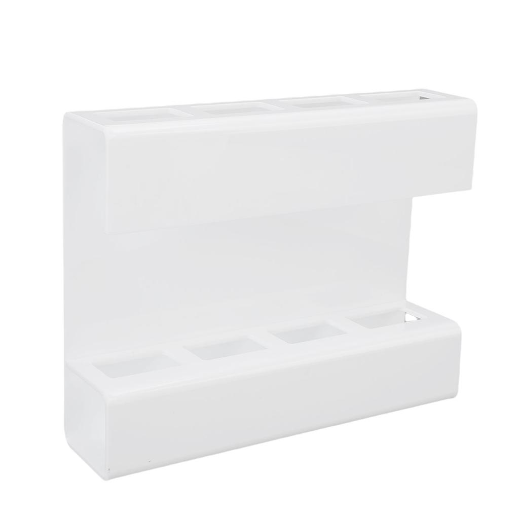 Wall Mount Straw Holder with Adhesive Bottom Drainage Acrylic Cabinet Door Reusable Straw Storage   for Kitchen Tabletop