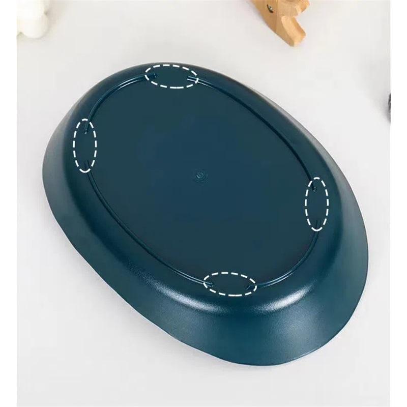 Creative Multi Tier Fruit Bowl European Ceramic Dessert Plate Bamboo Wood Rack Home Candy Bowl Fruit Basket