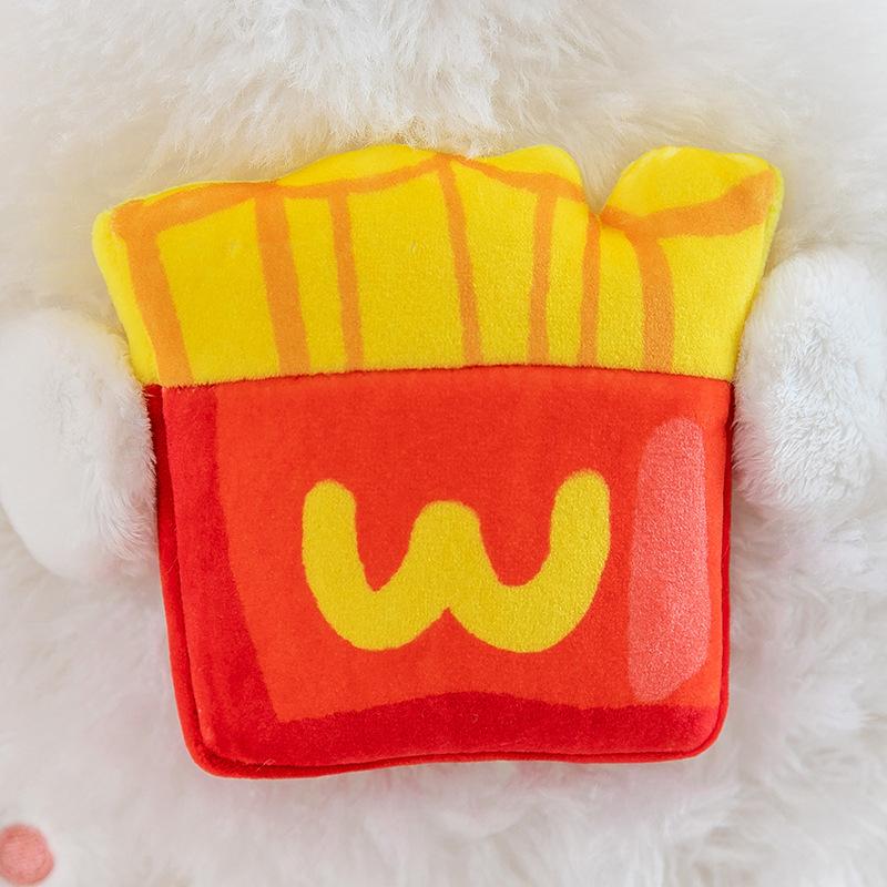 Cute potato chips dog throw pillow plush toy doll June 1 Children's Day gift