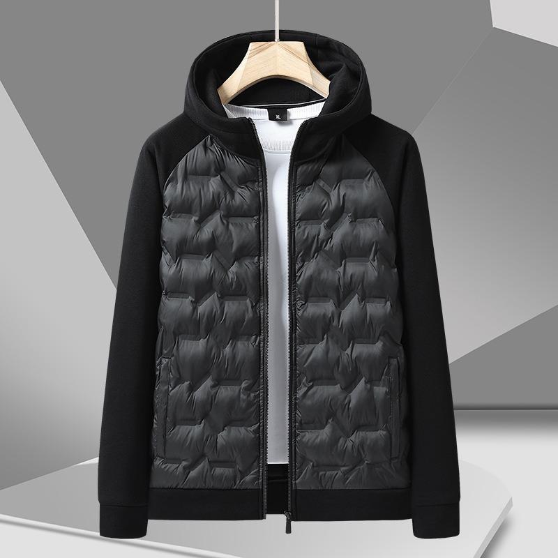 

Printable lgo winter new men s cotton-padded clothes cotton-padded warm jacket jacket gray black 6XL чёрный