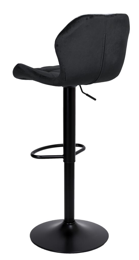 Sevilla verstellbarer Hocker, schwarz, Samt BL