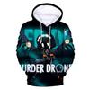 Murder Drones Anime 3D Print Hoodies Men Women Casual Fashion Oversized Sweatshirts Hoodie Harajuku Pullovers Tracksuit Clothing