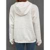 Damen S Lässig Einfarbig Buchstabendruck Pullover mit Kapuze Sweatshirt