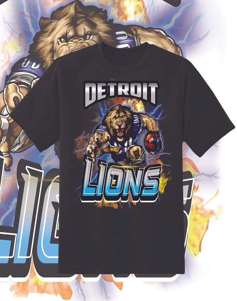 Detroit Lions Attack Shirt Sizes!! Youth-6XL