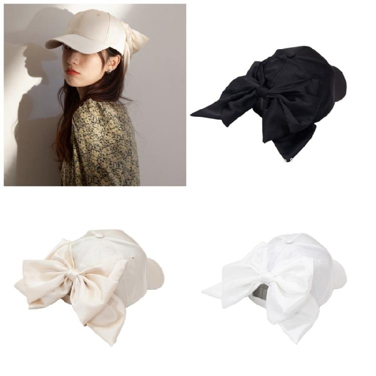 Oversize Bowknot Baseball Caps Comfortable Beach Getaways Summer Hat for Adult