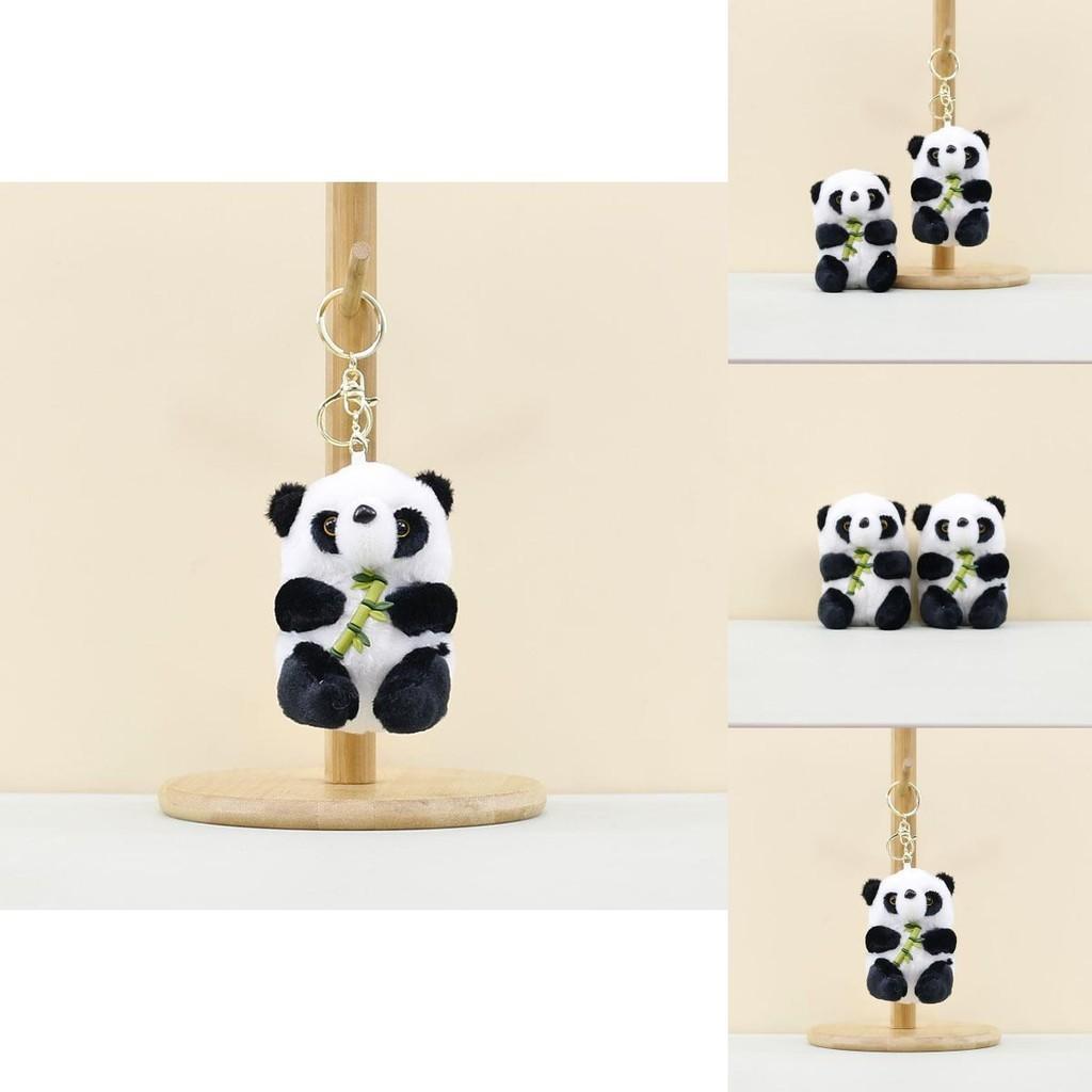 Charming Panda Plush Pendant Cuddly Stuffed Animal Keychain For All Ages