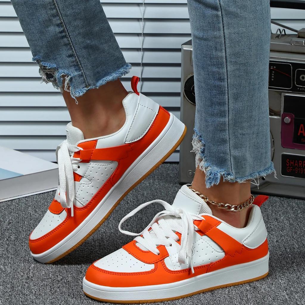 Women Chunky Shoes Trendy Platform Shoes Classic Board Shoes Men PU Leather Casual Sneakers for Outdoor Walking Traveling Jogging