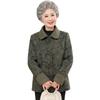 Yalu Women's Lapel Long Sleeve Jacket for Elderly