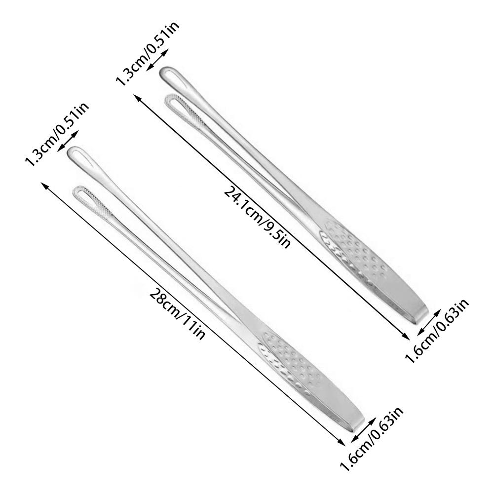 Grillzange aus Edelstahl, Lebensmittel-Clip, BBQ-Steak-Clip, Brotzange, Kochutensilien, Party, rutschfeste Küchenhelfer, Zubehör