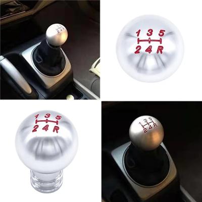 Universal Aluminium Alloy Round 5 Speed Car Racing Sports Lever HandBall Gear Stick Shift Knob Lever Shifter with Plastic Screws