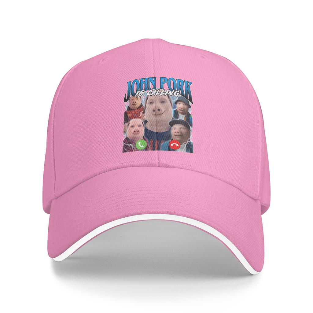 John Pork Is Calling Answer Call Phone Sun Baseball Cap  Spring Classic Hip Hop Hats For Unisex Women Hiking Fishing Snapback Cap