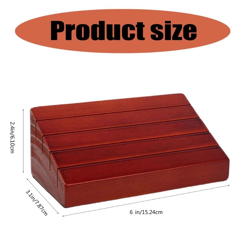 Wood Playing Card Holder Board Game Poker Seats Playing Card Holder Deck Stand Tray Rack for Organizing Cards Enduring