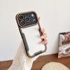 Transparent Dual-Color Protective Phone Case for iPhone 13/14/15/16 Pro Max - Fine Hole Design and Anti-Fall Features