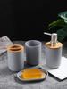 4Pcs 5pcs Bathroom Accessories Set Plastic Bathroom Decor Sets Accessories