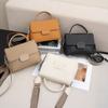 Cowhide Women's Shoulder Crossbody Simple Fashion Bag Girls Shell Bag Large Capacity Soft Leather