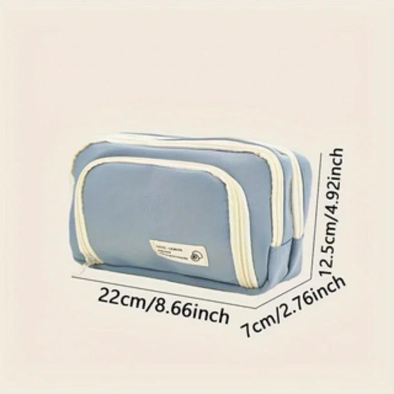 1pc-Large Capacity Multifunctional Japanese Style High-value Pencil Case and Boxed Pens, Storage Supplies and Writing