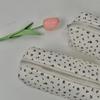INS Floral Print Pen Bag Simple Cute Pencil Case Large Capacity Multifunctional Canvas Pen Box Desktop Stationery Organizer