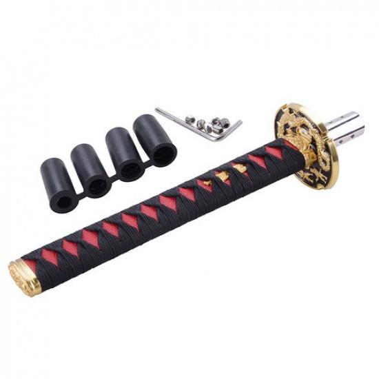 26cm Samurai Sword Shift Knob Shifter Katana Metal Weighted with Adapters
