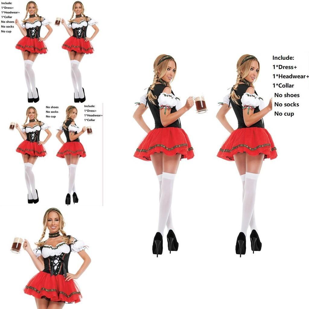 High Quality Oktoberfest Beer Maid Wench Outfit Ideal For Themed Parties