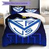 Velez Sarsfield Pattern Bedding Set Quilt Cover Pillowcase Home Decor Gift (1 * duvet cover + 2 * pillowcase, without core)
