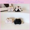 Modern Pu Leather Girls And Boys Shoulder Bag Featuring Adorable Bow And Checkered Pattern