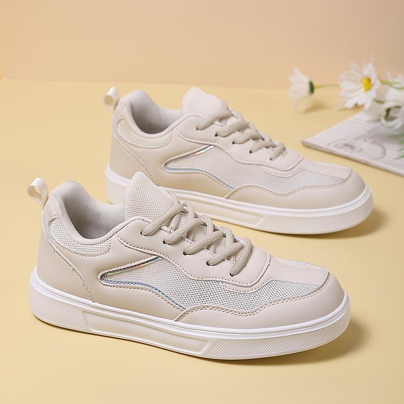 

2025 Мода Женские Кроссовки Лето Новые Мягкая Подошва Легкие Повседневные Беговые Повседневные Спортивные Модные Удобные Стильные Плоские 35 бежевый