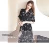 Baobird Floral Print Tunic Dress with Long Short Elastic Chiffon and Flattering and and Stylish for and Everyday Perfect for and Women's Skirt,
