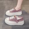 Popular Can Step On Two Thick-soled Sports Board Shoes for Women's 2025 New Spring and Summer Casual Real Soft Leather Little White Shoes Little Whit
