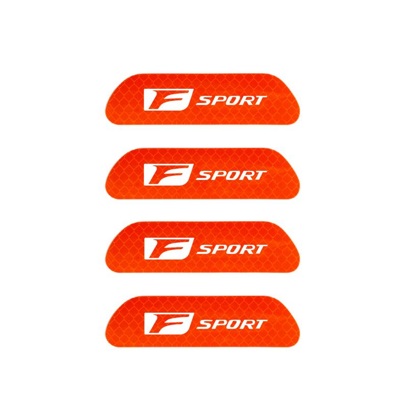 WDM2 2026 Hot Interior Stickers Lexus Car Door Reflective Sticker Night Light Warning Decal For Lexus F SPORT ES RX NX LS UX LM LX GX