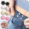 Alloy Waist Buckle Decorative Buttons No Sewing Detachable Button For Jeans Waist Adjustment Clothing Accessories Tool