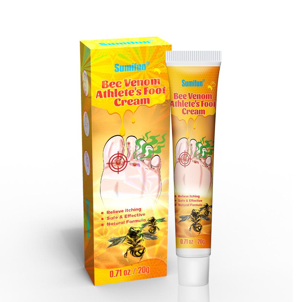 Sumifun 20/40/100 ML Foot Odor Care Cream Bee Relieves Redness and Swelling Soothing Itchy Feet Effectively Summer Home Essential