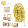 Luxury Gold Diamond buckle Shoelaces without ties Glitter Elastic Laces Sneakers Tennis No Tie Shoe laces Flat Shoelace for Shoe